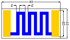 Alumina Ceramic [Al2O3] 20.67GHz Microwave Thin Film Chip Resistor USMRS2040T10